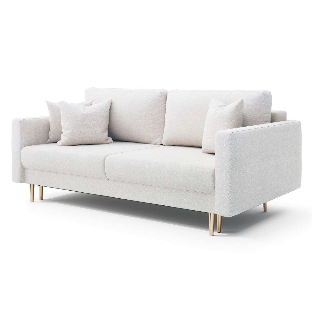 PZ POPPY Grey, Gold minimalist Sofa bed